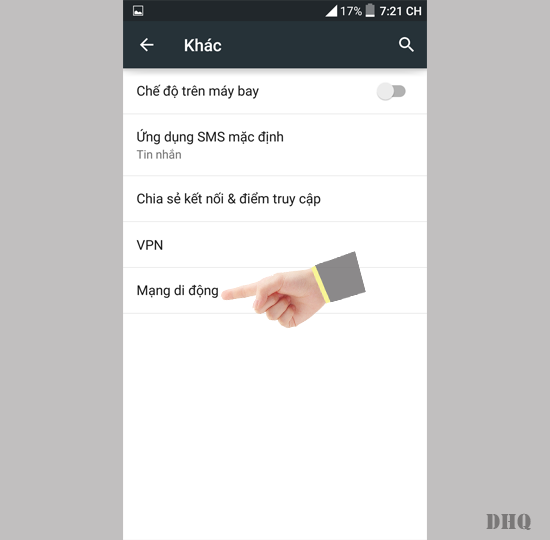 Chọn mạng di động